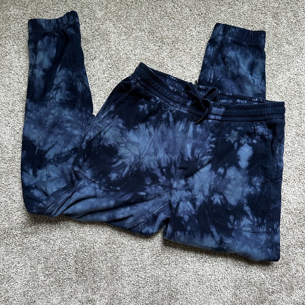 Athleta Tie-Dye navy jogger
